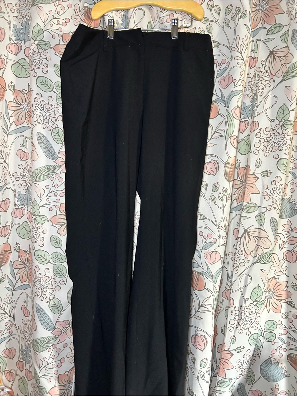 Vintage  Black Women's Dress Pants - Sleek Straight Leg